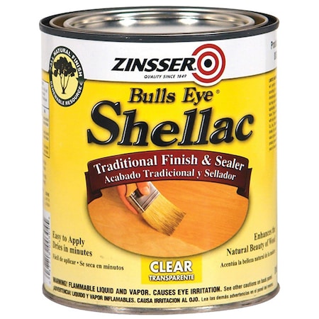 Zinsser 1 Qt Clear Bulls Eye 3LB Shellac 304